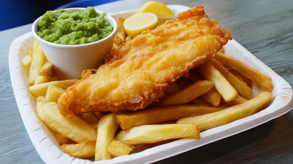 fresh fish and chips